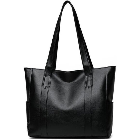 YXQSED PU Leather Tote Bag for Women – Waterproof Big Shoulder Handbag - Picture 1 of 8